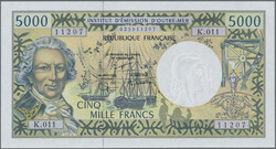 5000 Francs ND (1996), P. 3 g, UNC