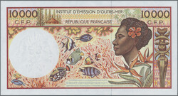 10000 Francs ND, P. 4 b, UNC