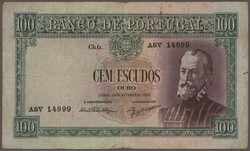 Banco de Portugal, lot with 4 banknotes, series 1938-1959, with 50 ...