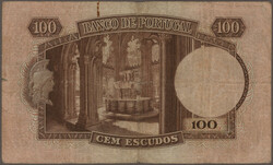 Banco de Portugal, lot with 4 banknotes, series 1938-1959, with 50 ...