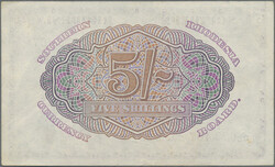 5 Shillings 1.2.1945, P. 8b, Good VF