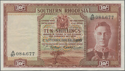 10 Shillings 1.9.1950, P. 9 f, Good VF