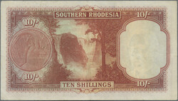 10 Shillings 1.9.1951, P. 9 f, Good VF, flattened