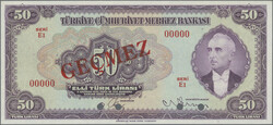 14.05.2025: Lot withdrawn!50 Lira law of 1930 (1942), GECMEZ ...