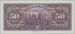14.05.2025: Lot withdrawn!50 Lira law of 1930 (1942), GECMEZ ...