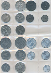 Lot 21 Münzen in Silber und unedlen Metallen, zum Teil selten ...