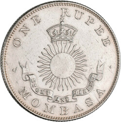 Mombasa, Imperial British East Africa Company: 1 Rupee 1888 H. KM# 5. ...