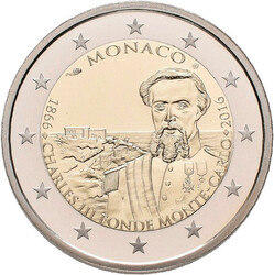 Albert II. 2005-,: 2 &euro; 2016, 150 Jahre Gründung Monte Carlo ...
