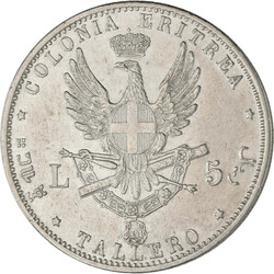 Umberto I. 1889-1900: 5 Lire (Tallero) 1896. 28,07 g. KM# 4, Dav. 27, ...