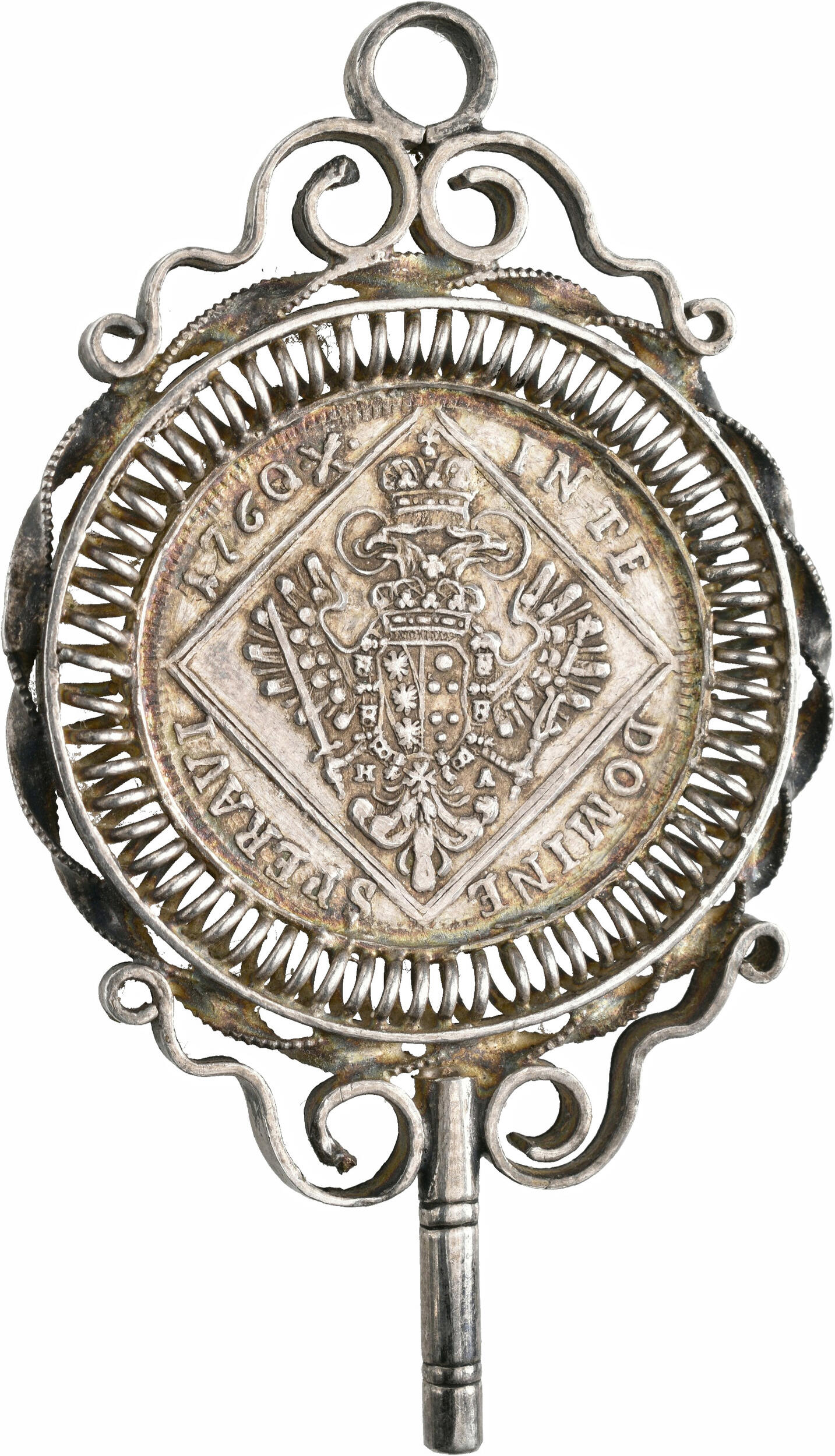Franz I. Stefan 1745-1765: 30 Kreuzer 1760 Hall, zur Brosche ...