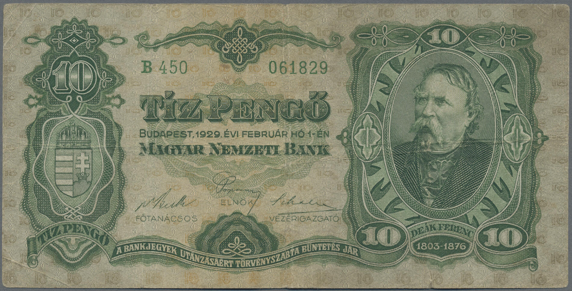 16 notes from 1848 till 1996, including 1000 and 10000 Korona ...