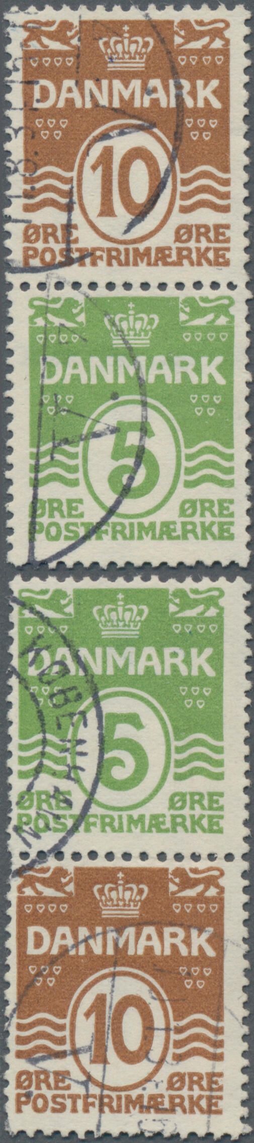 1919/1932, Se-tenants Christian and Cypher, mint and used assortment ...