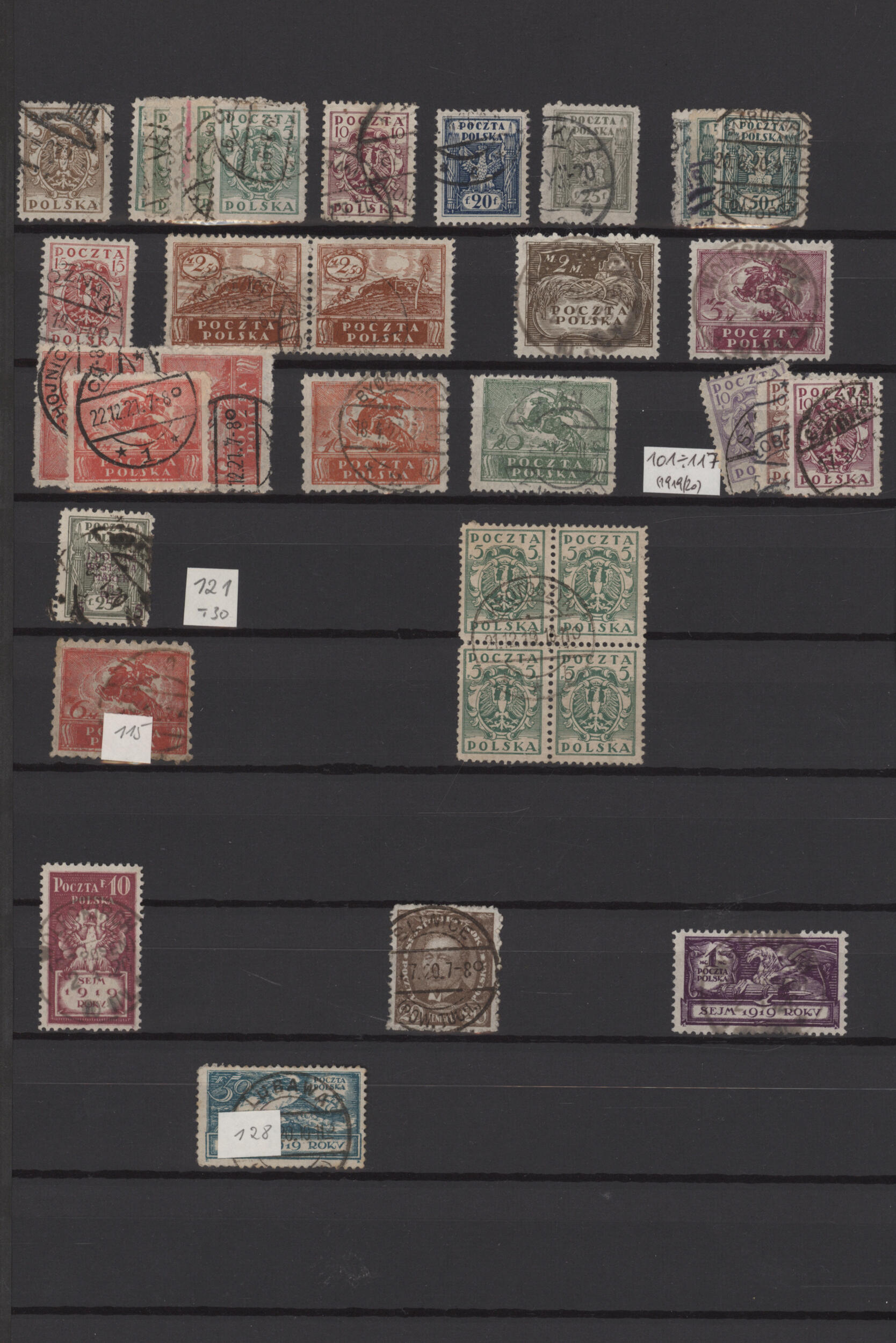 1918-1990's (c.): Collection of mostly used (some mint) stamps in ...
