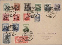 1936-37 Five interesting covers including censored mail, cover from ...