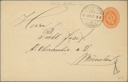 1873/1943, lot of 13 entires, incl. (uprated) stationeries, ...