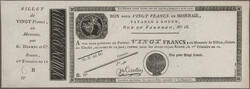 G. Hermel et Cie, Rouen, 20 Francs 1. Frimaire 12, Remainder, P. ...