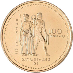 Elizabeth II. 1952-2022: 2 x 100 Dollars 1976, Olympische Spiele in ...