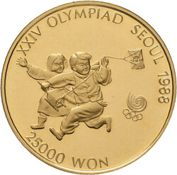 Olympische Spiele 1988: 25.000 Won 1987 anlässlich der Olympiade in ...