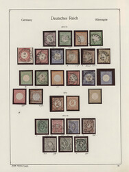 1850/1945, umfangreiche gestempelte und ungebraucht/postfrische ...