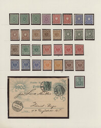 1850/1945, umfangreiche gestempelte und ungebraucht/postfrische ...