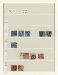 1850/1945 (ca.), gestempelte und ungebrauchte Sammlung im ...