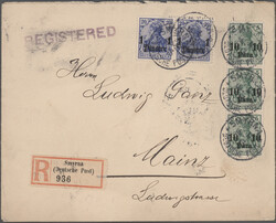 1860/1946 (ca.), bunte Partie Belege und Ganzsachen im Album, dabei ...