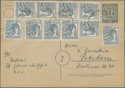 1870/1960 (ca.), Partie von ca. 240 fast nur gebrauchten Ganzsachen ...