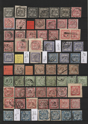 1851-68 Kollektion von über 120 gestempelten und einigen ...