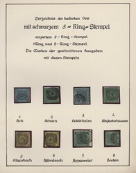 1851-1860 (ca), NUMMERNSTEMPEL, Sammlung von losen Marken bzw. ...