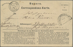 1871/1919, Lot von 25 Briefen und Karten, etwas unterschiedliche ...
