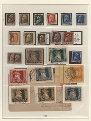 1911-1920, Sammlung im Album, in allen Erhaltungen, von Luitpold bis ...