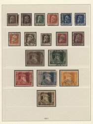 1911-1920, Sammlung im Album, in allen Erhaltungen, von Luitpold bis ...
