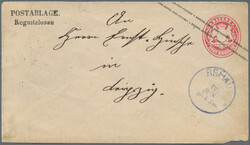 1869/1873, Ganzsachenumschlag 3 Kr. o.Wz., Lot von drei gebrauchten ...