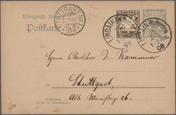 1873/1920, Partie von ca. 102 (fast nur gebrauchten) Ganzsachen mit ...