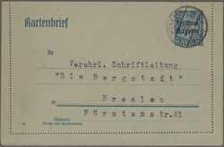 15: Germania - Stati de Baviera - Private postal stationery