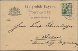 15: Germania - Stati de Baviera - Private postal stationery