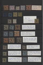 1861, Referenzlot mit Neudrucken, Fälschungen, sehr vielseitig incl. ...