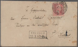 1850-1867, Sammlung von 28 frankierten Briefen, 3 ...