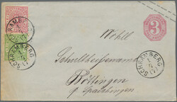 1864/1892, Partie von ca. 63 gebrauchten Ganzsachenumschlägen ...