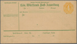 100: Germania - Stati de Wurttemberg - Postal stationery