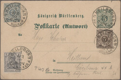 100: Germania - Stati de Wurttemberg - Postal stationery