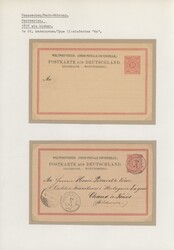 100: Germania - Stati de Wurttemberg - Private postal stationery