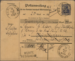 100: Germania - Stati de Wurttemberg - Postal stationery