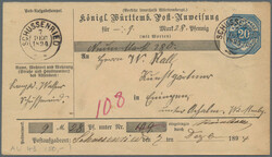 100: Germania - Stati de Wurttemberg - Postal stationery