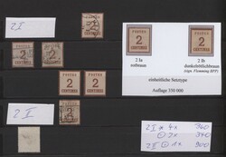 1870/1866, Bestand mit vielen Marken in meist sauberer Erhaltung mit ...