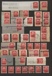 1877/1944, umfangreiche Stempelsammlung auf Kaiserreich, ...