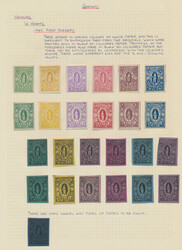 1861/1863, Privatpost HAMBURG A 1-13, Hamburger Boten - Institute, ...