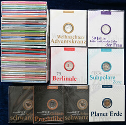 Münze & Marke: 7 Boxen und lose Folder Ausgabe Deutsche Post mit den ...
