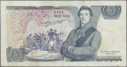 5 Pounds ND(1980-87), prefix DU71, WITHOUT SIGNATURE, P.378d, ...