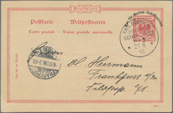 1889/1907, 11 interessante Belege, dabei MSP #3 und 60, ...
